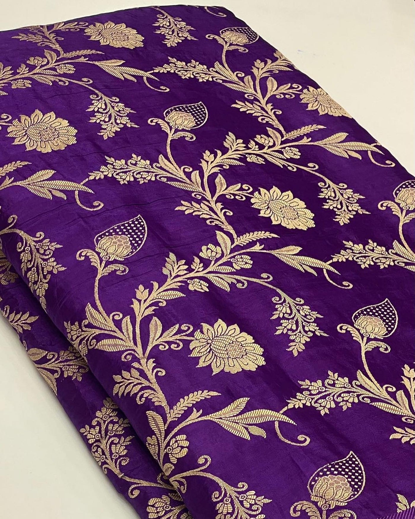 Pure Crape Silk Brocade Supersoft