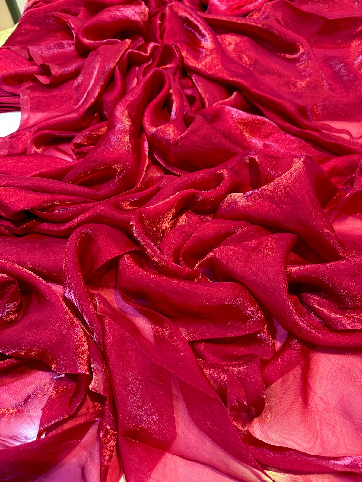 Supersoft Two Tone Satin Organza Fabric 44 inch width