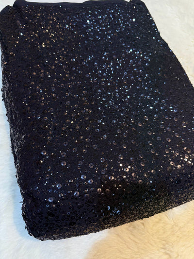 Fairy Pure Viscose Georgette Sequins Embroidery 44 Inch Width