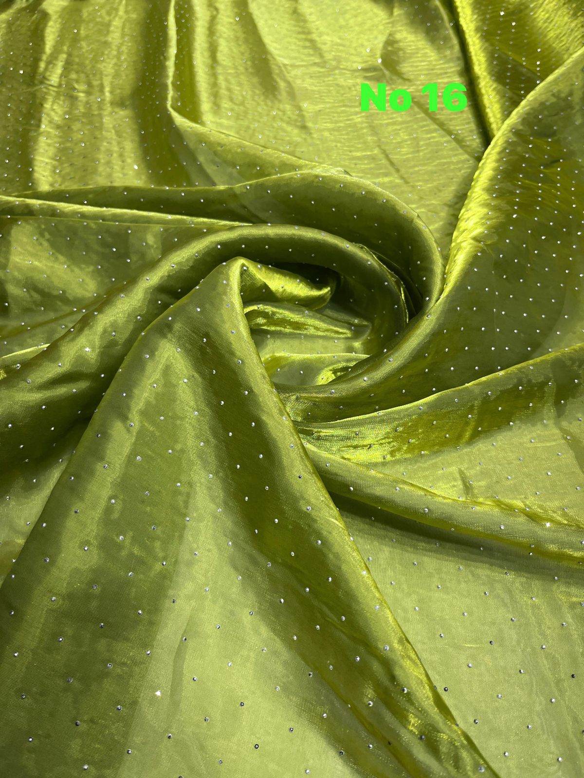 Organza Tissue With Siroski Work 54 inch width
