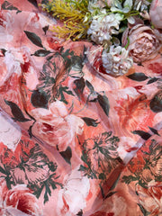 (Wholesale Pack Of 20 meter -Dispatch After 7 days )  Pure Viscose Crape Prints  (Design -  RA02737-2)