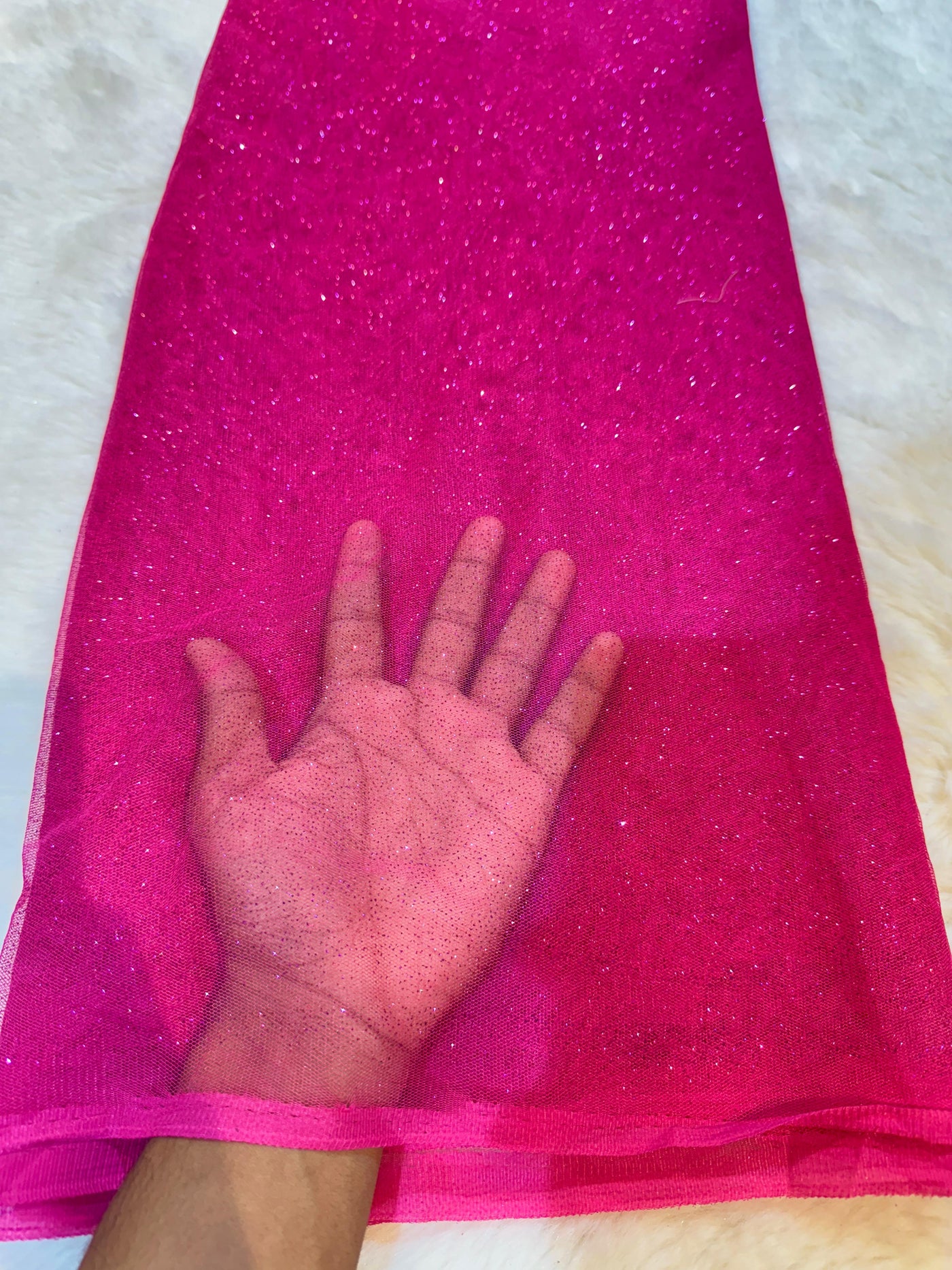 (Wholesale Pack of 10 Meter ) Imported  Sparkle Nets 54 inch width Glitter