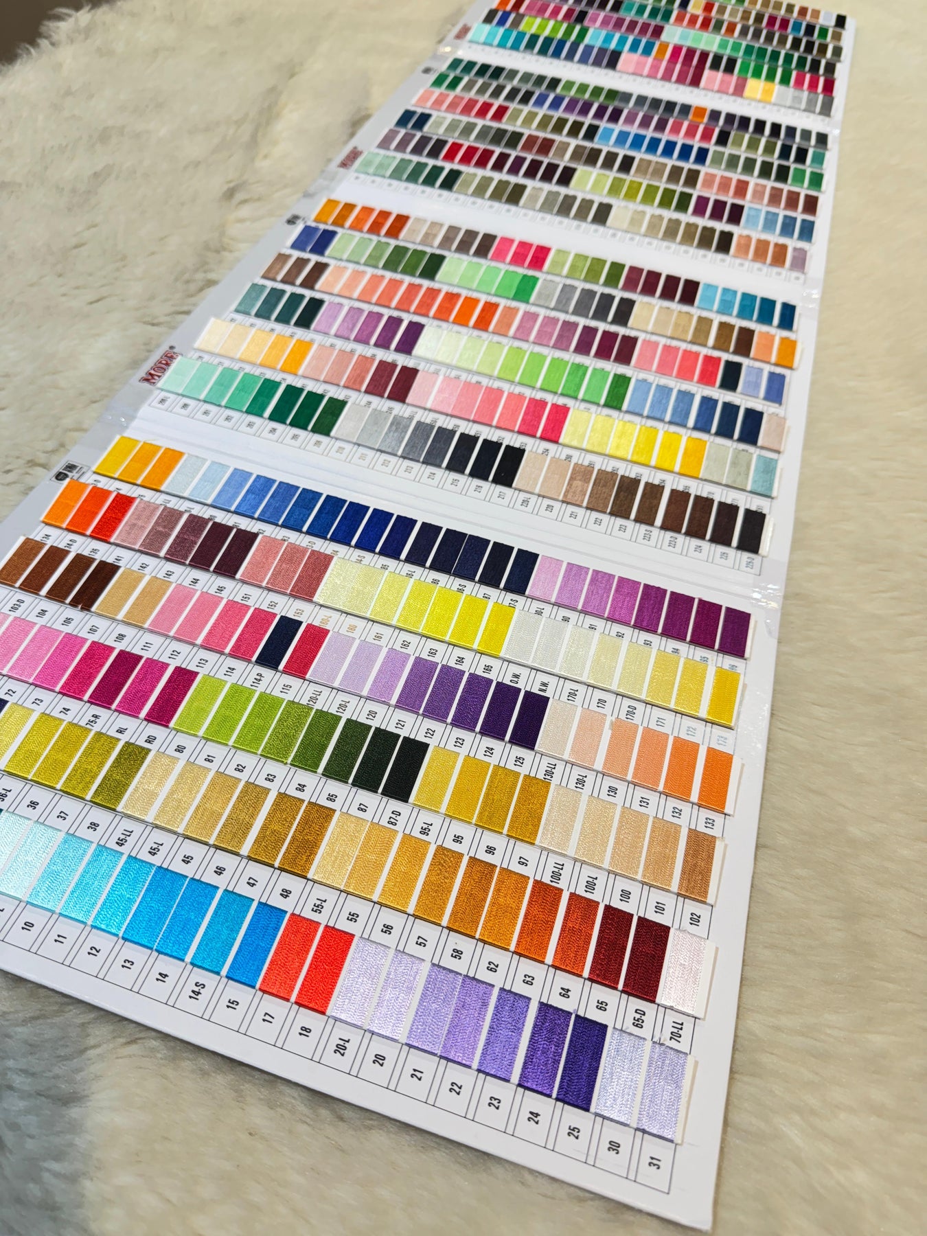 More Thread Shade Reference Chart For Matching (more than 600 shades ...