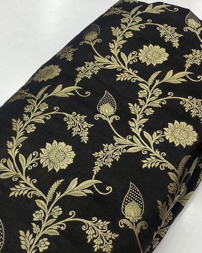 Pure Crape Silk Brocade Supersoft