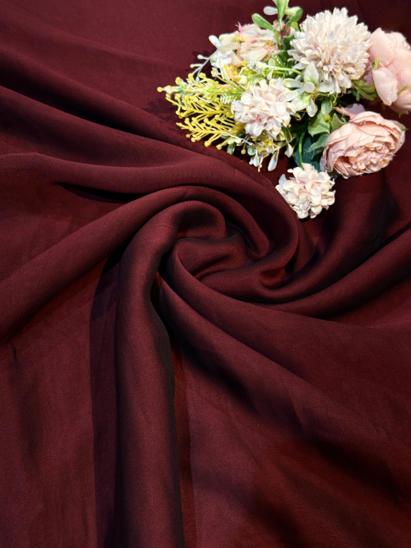 Two Tone Maroon Shaded Georgette 44 inch width (P) – Fabric Forever