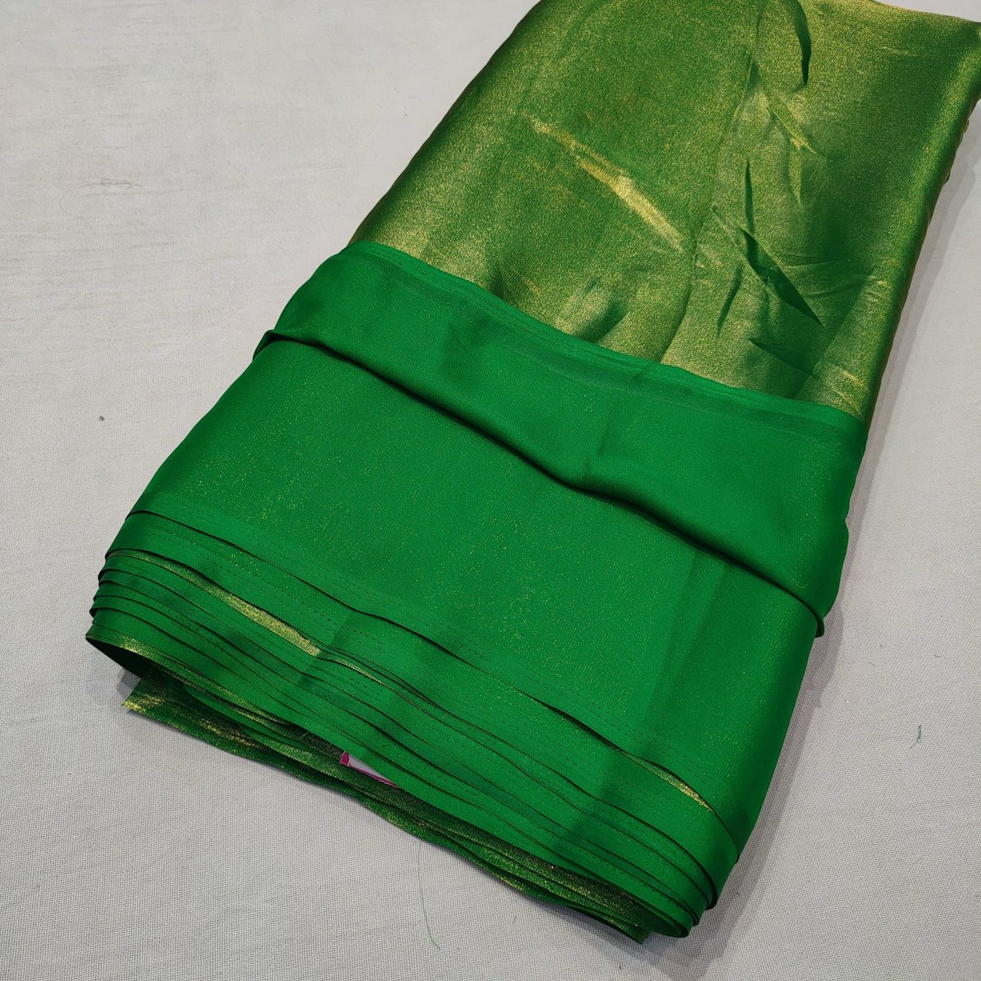 (Wholesale Pack of 20 meter) Superflowy Satin Georgette Shimmer Foil 44 inch width