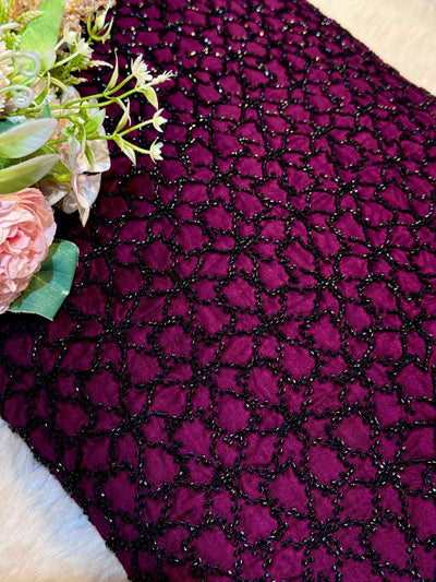Sigma Pure Viscose Silk Handwork 44 inch width