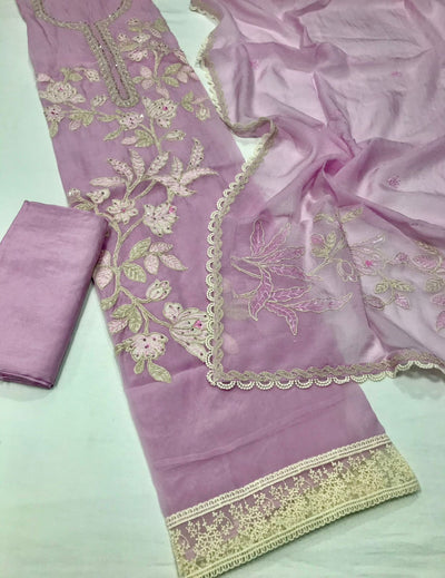 Very Beautiful unstitched organza suits