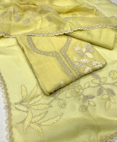 Very Beautiful unstitched organza suits
