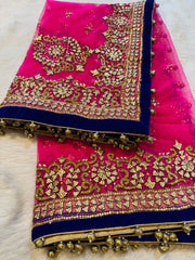 Seher Bridal Pink Handwork Dupatta 2.50 Meter length