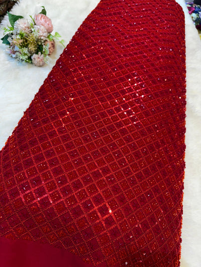 Azaira Handwork Georgette Embroidery 44 inch width
