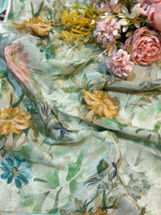 (Wholesale Pack Of 20 meter -Dispatch After 7 days )  Pure Viscose Crape Prints  (Design -  RA02738-4)