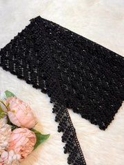 (Wholesale pack of 9 meter ) Lace Border With Cutdana Work