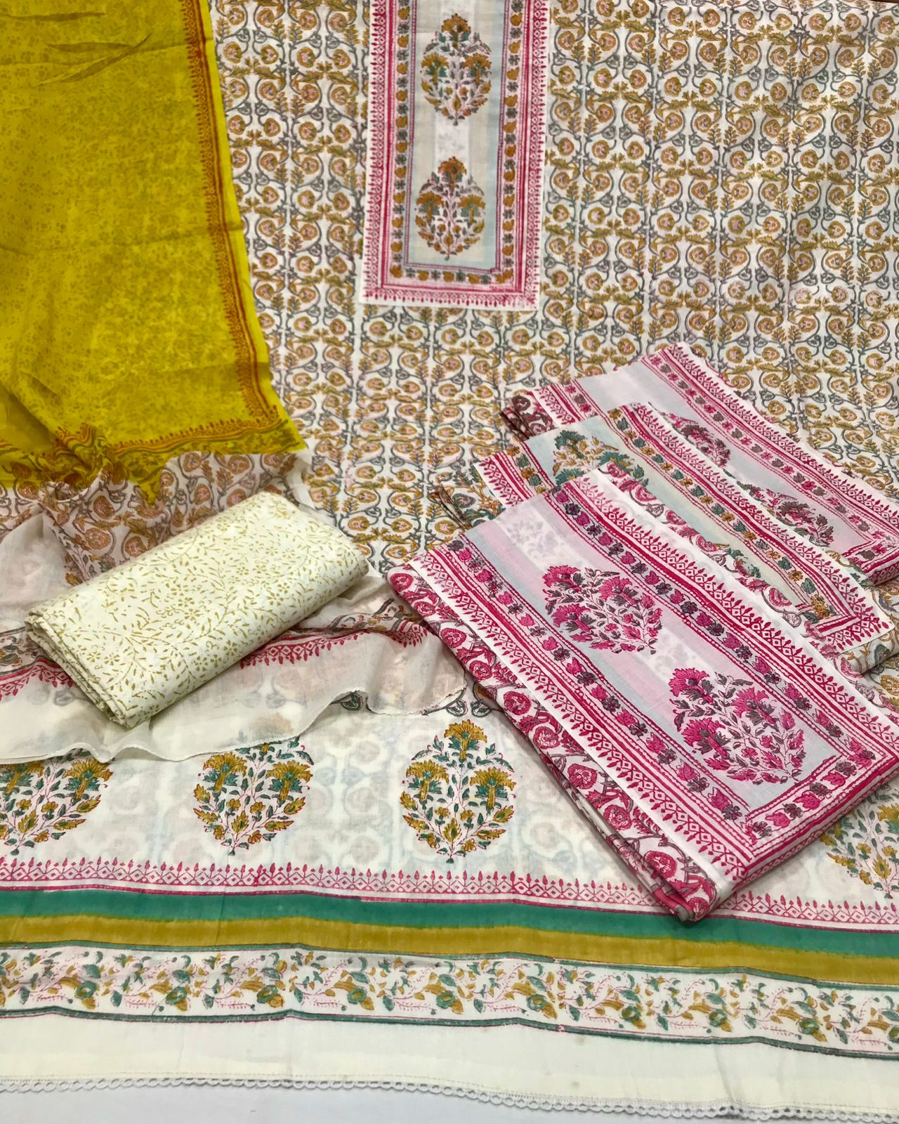 Very Beautiful unstitched cotton suits