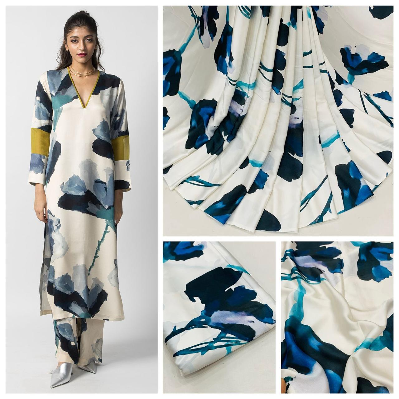Satin Georgette Print 44 Inch Width