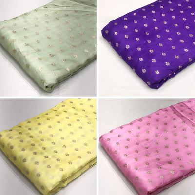 Pure Viscose Silk Jacquard 44 inch width  (Booti Pattern)