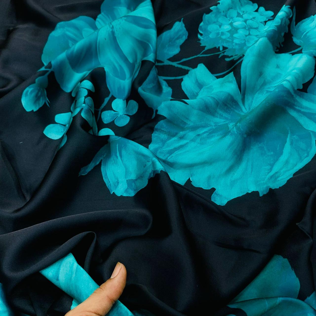 Satin Georgette Floral prints 44 Inch width