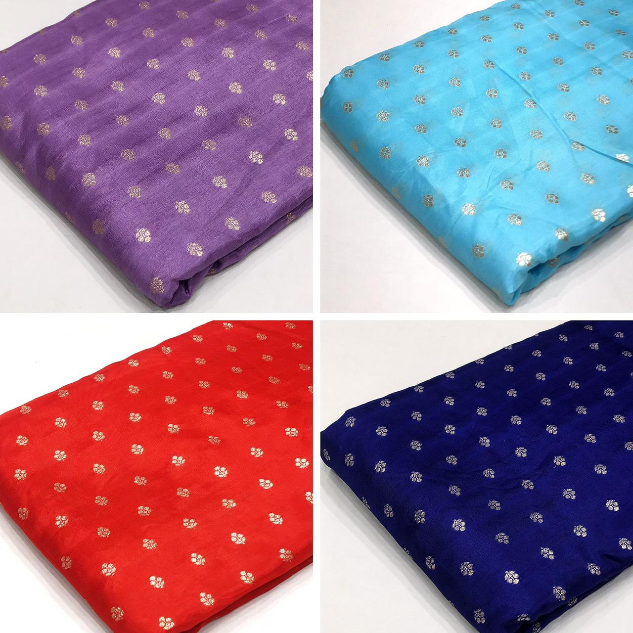 Pure Viscose Silk Jacquard 44 inch width  (Booti Pattern)