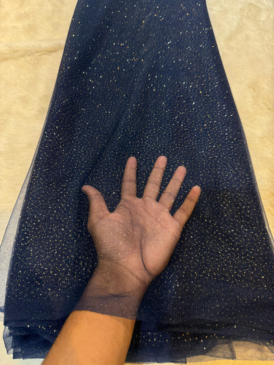 (Wholesale Pack of 10 Meter ) Imported  Sparkle Nets 54 inch width Glitter