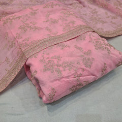 Pure Viscose Organza Suit Set (2.50 Meter Shirt and One Dupatta in a Set )