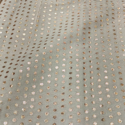 (Precut of 1 Meter) Pure Chanderi Brocades Dyeable