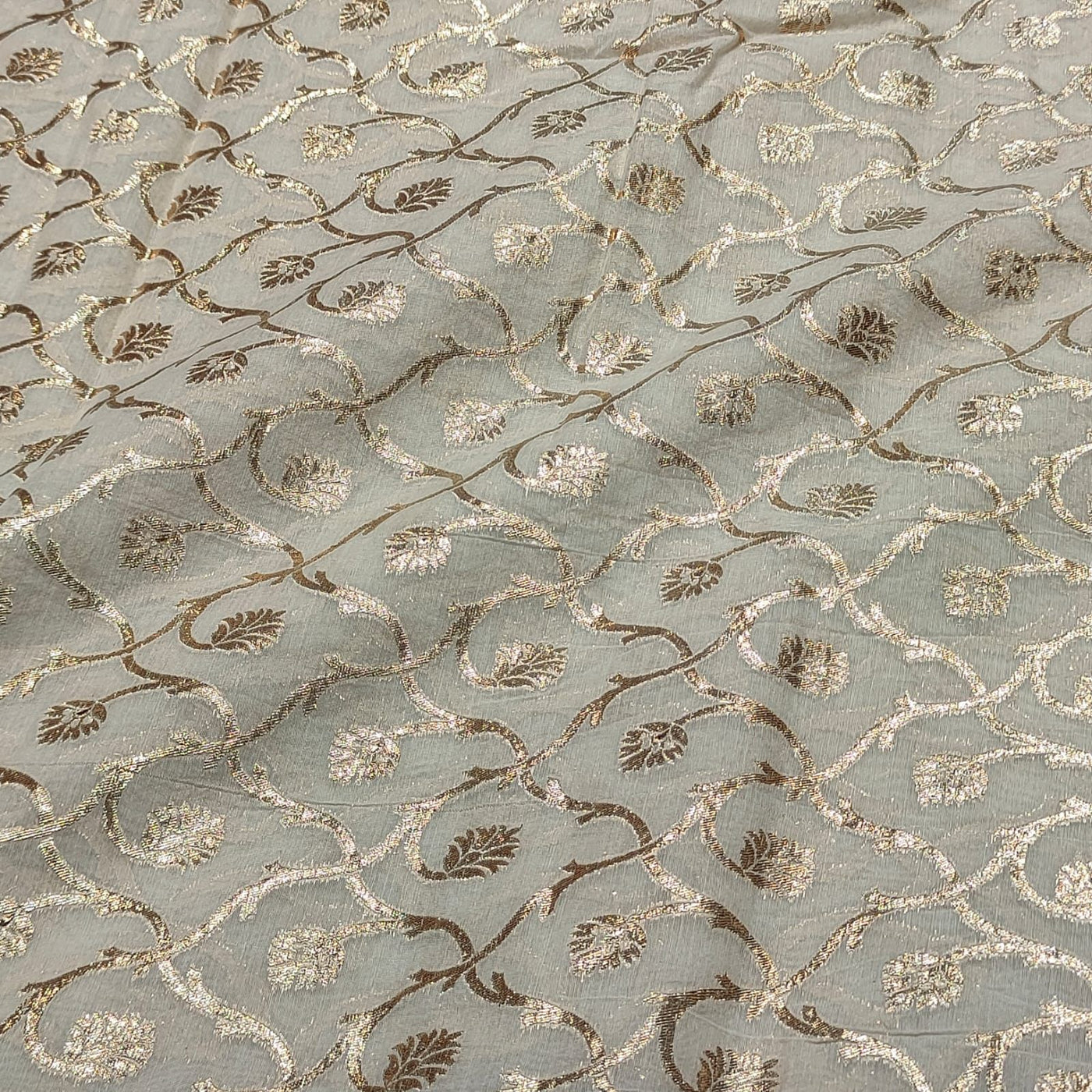 Pure Chanderi Brocades Dyeable