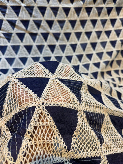 Denim Crochet Fabric big width 50 inch