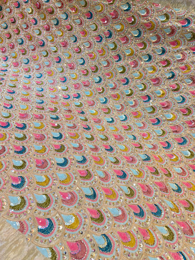 Seerat Pure Zari Tissue Handwork Embroidery 44 inch width