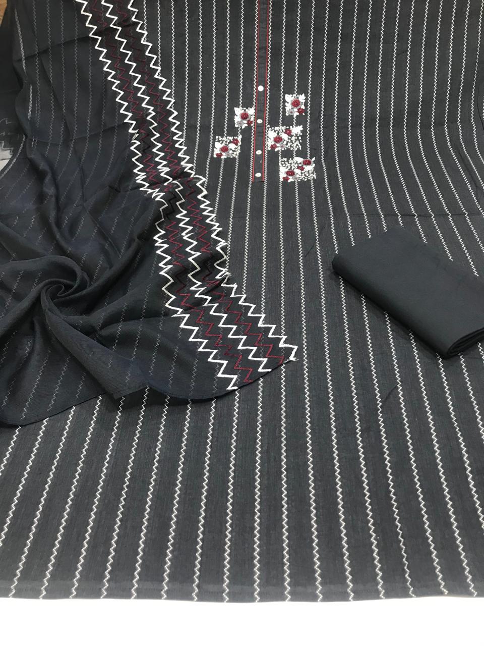Very beautiful unstiched cotton suits