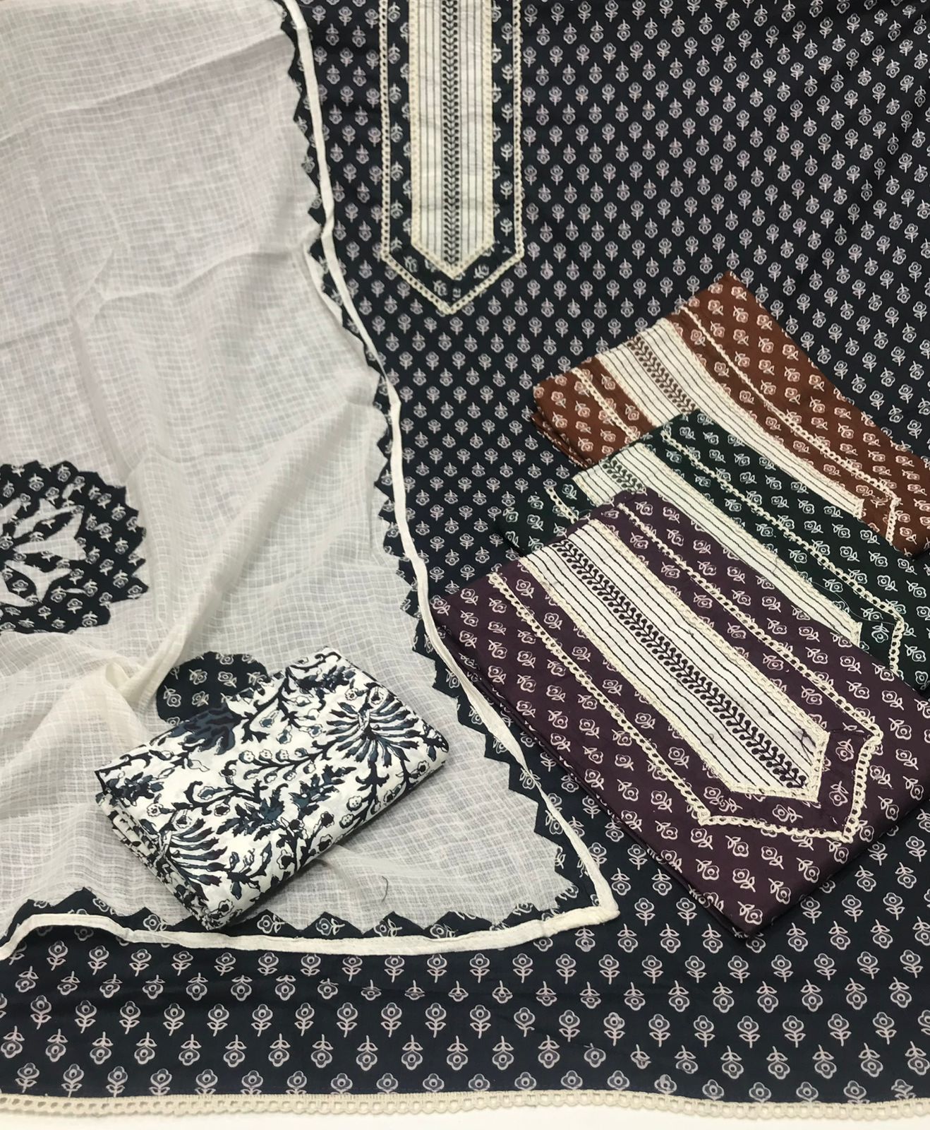 Very Beautiful Unstitched cotton Suits
