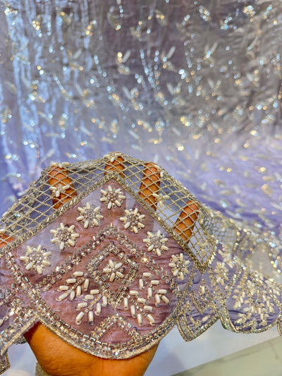Jimmy Choo Ombre Shaded Handwork Embroidery 50 Inch width