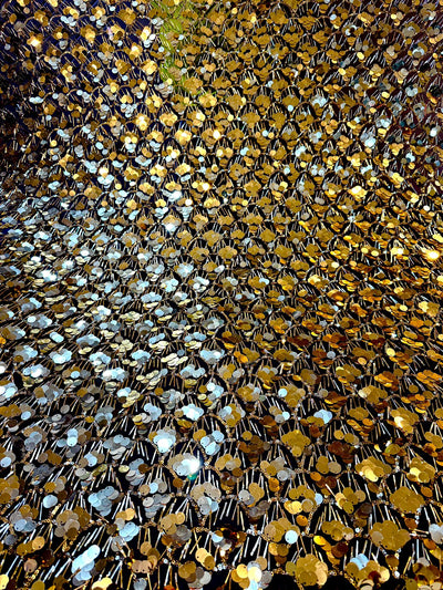 Zila Beautiful Lycra Imported Net Embroidery Long Cutdana and Sequins 54 Inch width