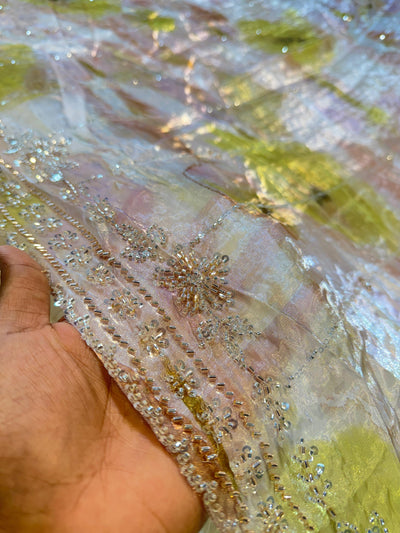 Unjum Jimmy Choo Handwork Dupatta 50 Inch width With Two side Borders