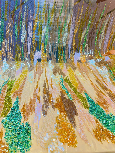 Riffat Handwork Net Embroidery 54inch width