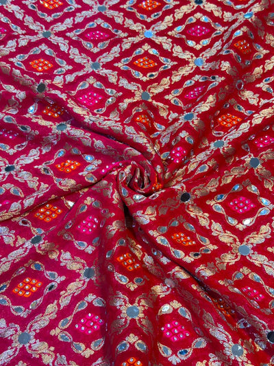 Sheeshmahal Pure Georgette Handwork Dupatta 2.35 meter length