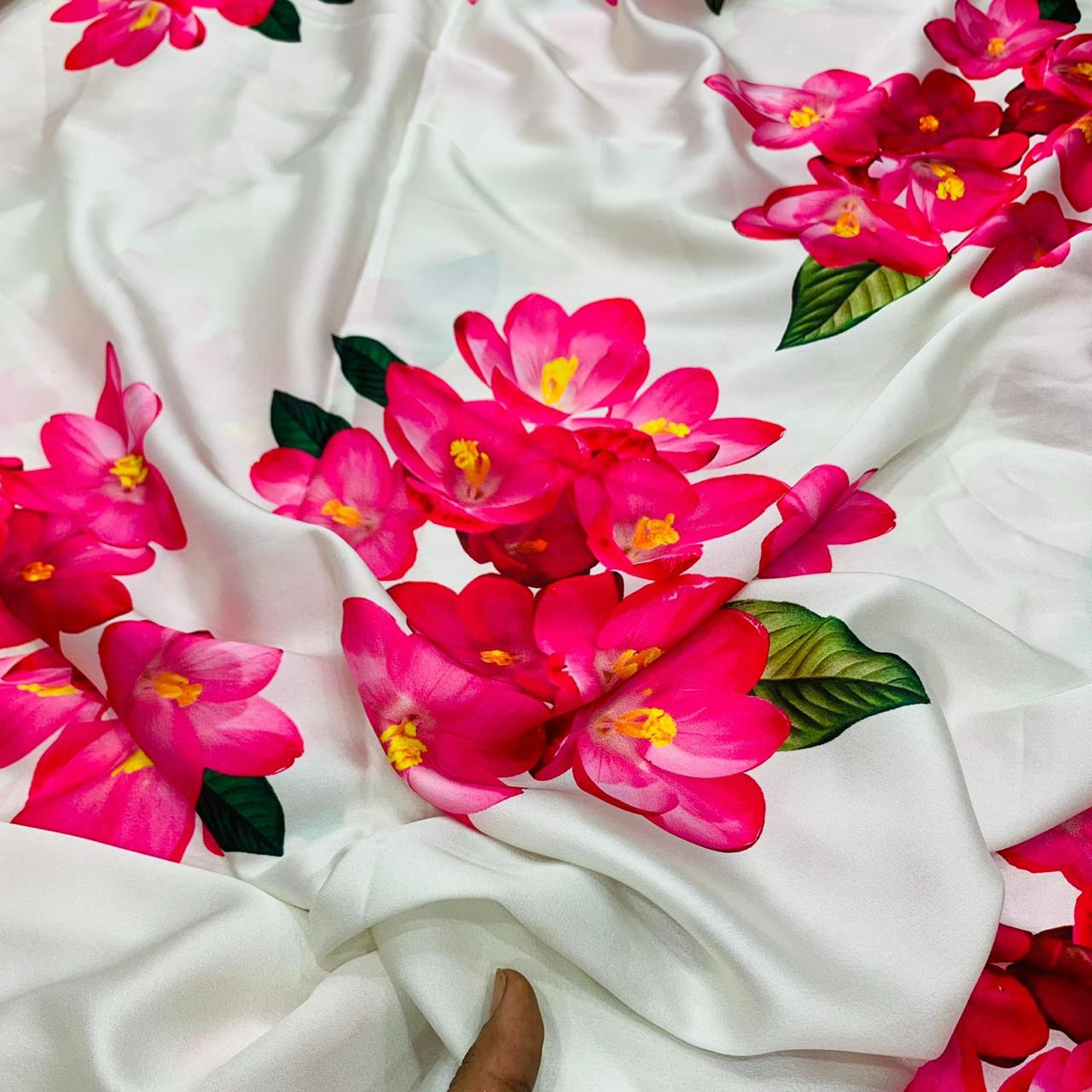 Satin Georgette Print 44 Inch Width