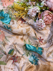 (Wholesale Pack Of 20 meter -Dispatch After 7 days )  Pure Viscose Crape Prints  (Design -  RA02738-1)