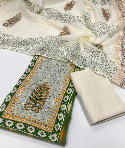 Very Beautiful Unstitched cotton Suits