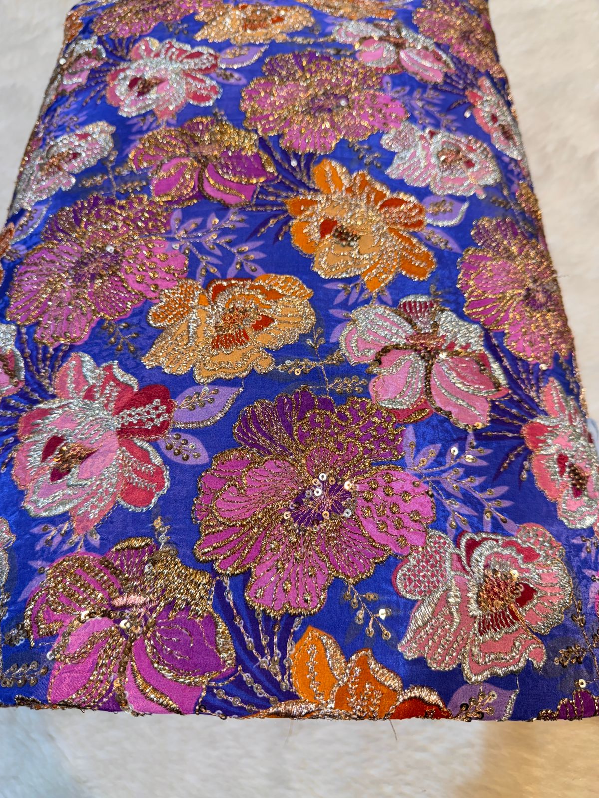 Arfia Pure Viscose Floral Embroidery 44 Inch Width