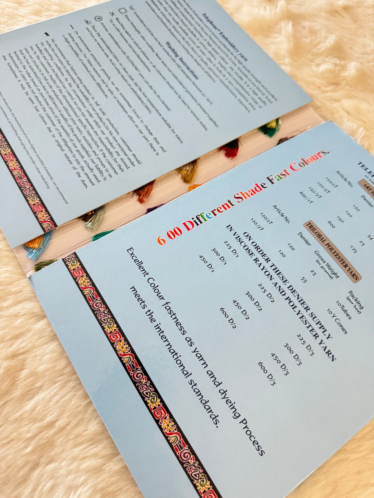 Telephone Thread Shade Reference Chart For Matching (more than 450 sha ...