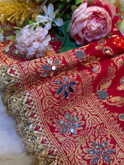 Sheeshmahal Pure Georgette Handwork Dupatta 2.35 meter length
