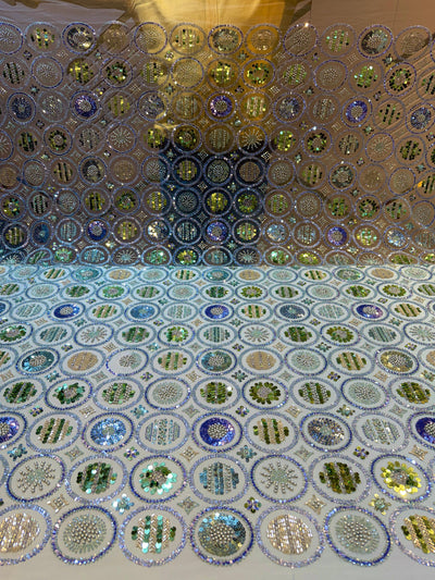 Ziffat Handwork Net Emroidery 54 inch width Luxury Collection
