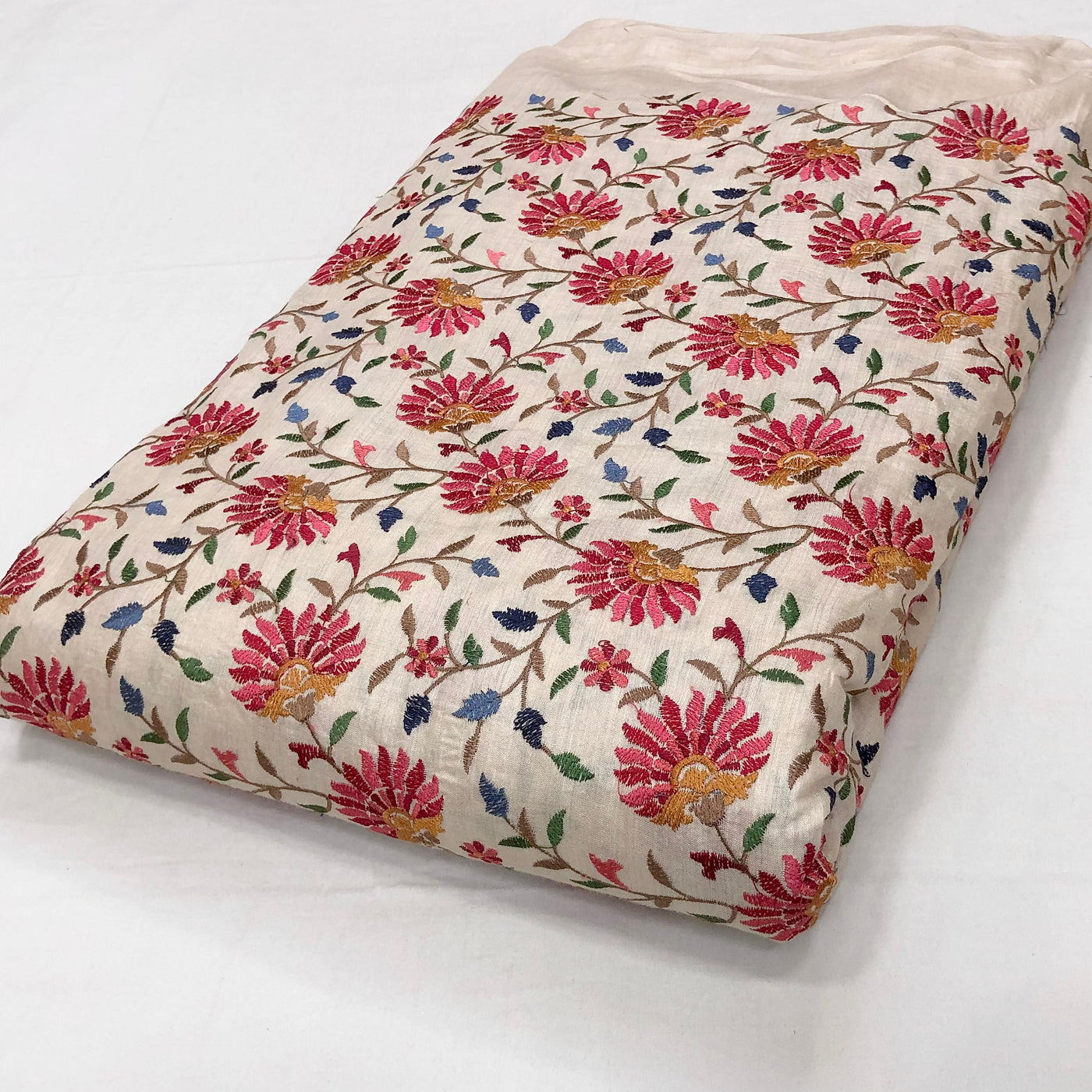 Pure Munga SIlk Natural Munga silk,Ivory shade 44 Inch width