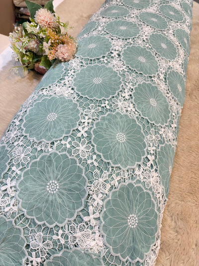 Fazil Georgette Crossia Imported Cutwork 54 Inch Width