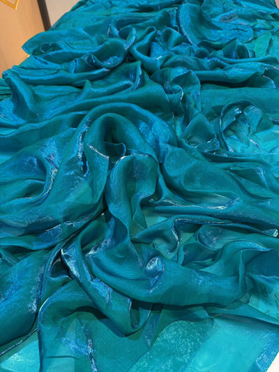 Supersoft Two Tone Satin Organza Fabric 44 inch width