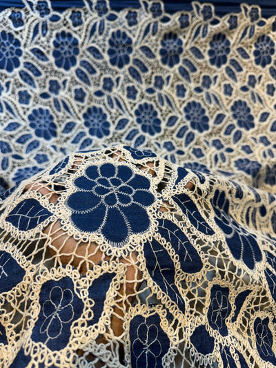 Denim Crochet Fabric big width 50 inch