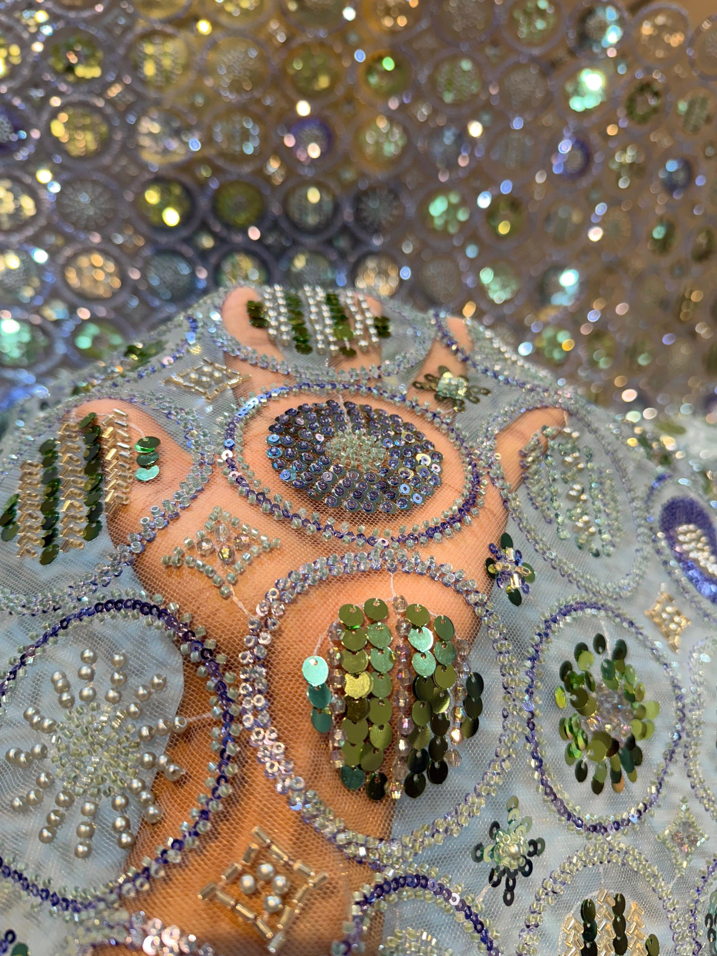 Ziffat Handwork Net Emroidery 54 inch width Luxury Collection