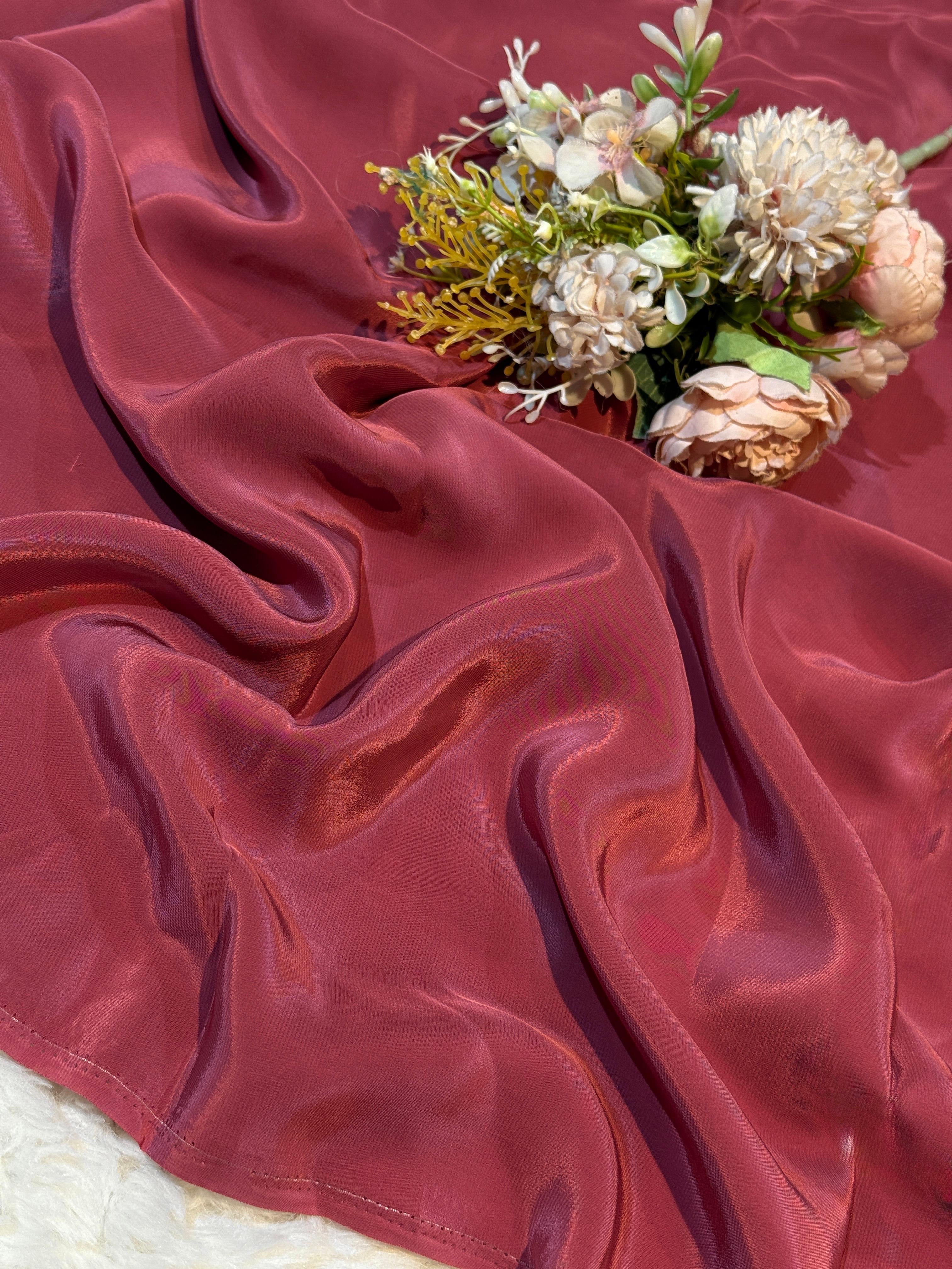 Pink Pure Viscose Crape Solid Colors 44 Inch width (Shade-AA) – Fabric ...