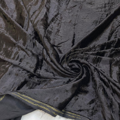 Black Viscose Velvet 44 inch width