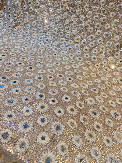 Kaya Net  Sequins and Real Mirror Handwork Embroidery 48 inch width